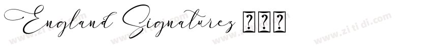 England Signaturez字体转换
